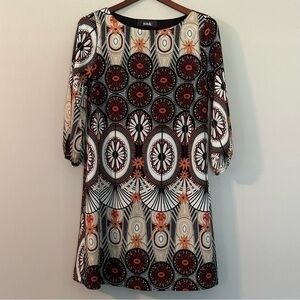 Zouk Print a line Dress size small